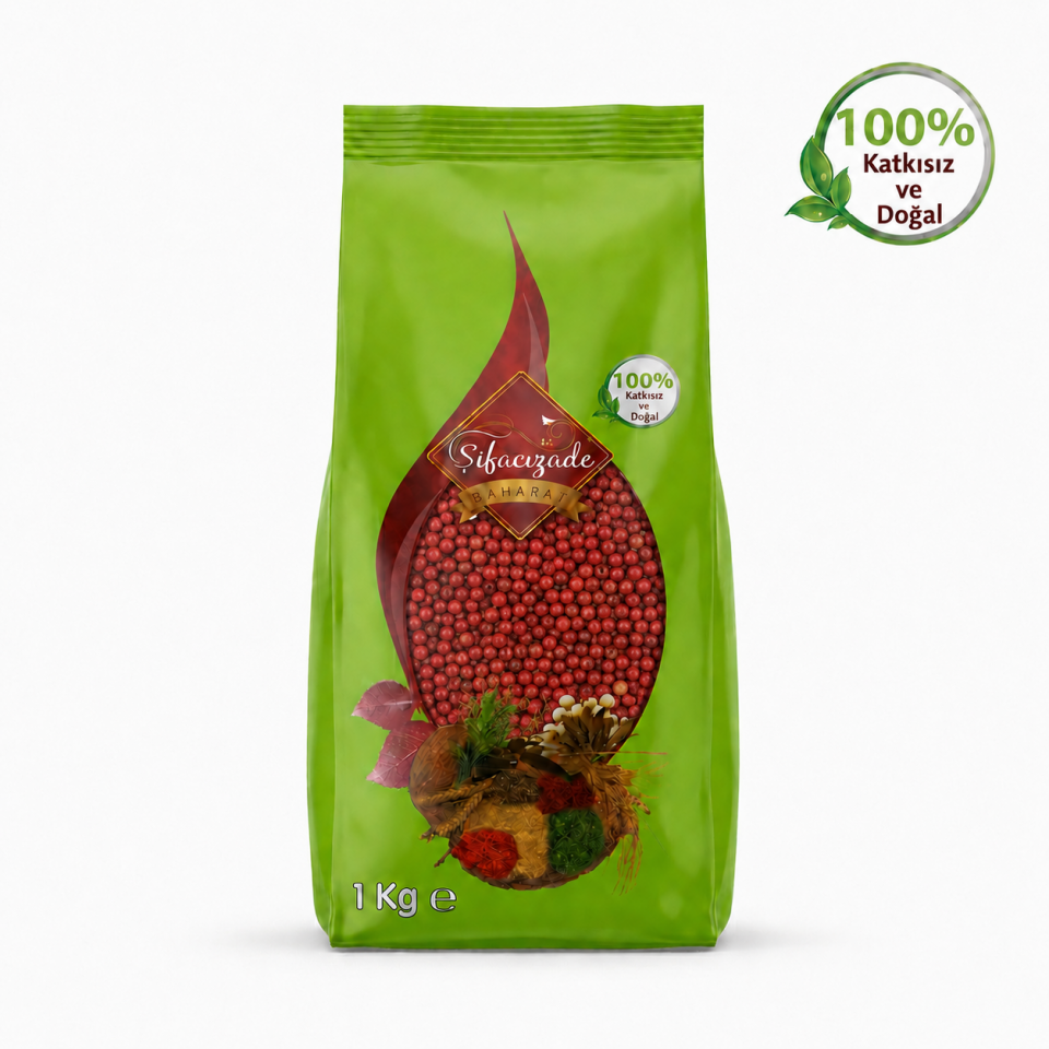 Kırmızı Karabiber Tane 1 KG